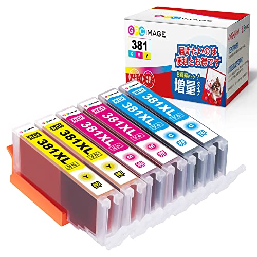 381シリーズ インクカートリッジセット　17個 Amazon.co.jp: GPC Image BCI-381XL (シアン/マゼンタ/イエロー)3色×2